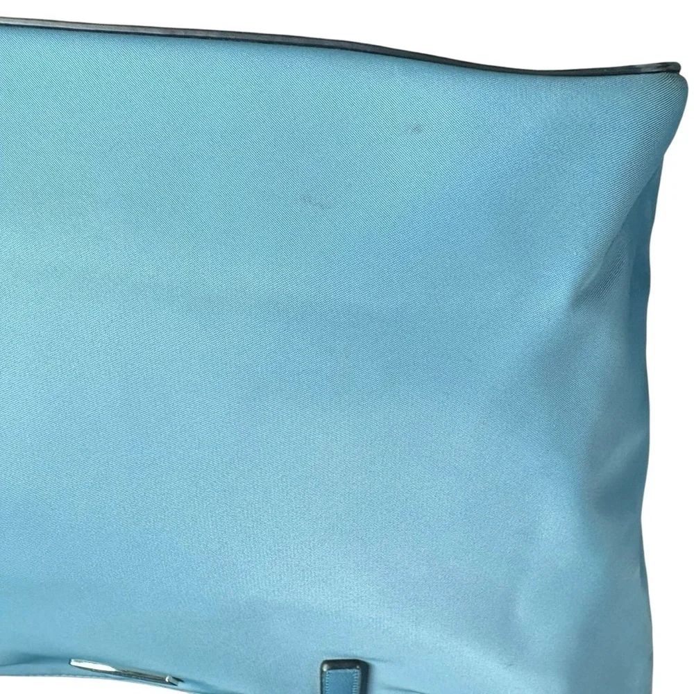 Kate spade blue nylon zipper top tote bag